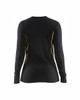 BLAKLADER Underwear | 7213 Womens Black Underwear Thermal Shirt with Anti-Flame in Wool