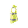 BLAKLADER 3870 High Vis Waistcoat Hi-Vis Yellow (Men) in Water Repellent PolyCotton (Water repellent; Oil and dirt repellent; Comfy, brushed inner; Extended back) – side view; Application Safety, Holster Pockets false