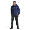Stay cozy with the Navy Blue Blaklader Workwear hoodie, designed for both work and leisure with Pile Lining.