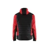 BLAKLADER 5930 Craftsman Jacket Red / Black (Men) in Knitted Polyester – front view; Holster Pockets false, Features Half lined; Comfy, brushed inner; Extended back, Stretch true