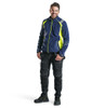 BLAKLADER Pullover  4993  with  for BLAKLADER Pullover  | 4993 Mens Navy Blue / High Vis Yellow Full Zip Pullover with Reflective Tape Polyester Fleece that have Full Zip  available in Australia and New Zealand
