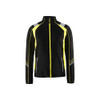 BLAKLADER 4993 High Vis Jacket Black / Hi-Vis Yellow (Men) in Microfleece – product display image; Application Winter, Holster Pockets false, Features Antipilling treated; Extended back; Reflective details