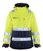 BLAKLADER Jacket | 4872 Womens High Vis Yellow /Navy Blue Jacket for Winter in Waterproof Polyester