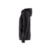 BLAKLADER 3530 Craftsman Hoodie Black (Men) in Cotton French Terry 320 gsm – alternate side view; Holster Pockets false, Features 100% cotton; Kangaroo pocket