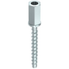 Buy Online HECO M8 Internal Thread Screw Anchor Silver Zinc with Silver Zinc for the Carpentry Industry and Installers in Perth, Sydney and Brisbane