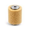 RESTORER TOOL WRTB01 Tampico Finishing Brush 80mm × 100mm – front view; 80mm diameter x 100mm width, Tampico Fibre, Application Pre-Finishing, Mounting Type RESTORER Roller / Drum