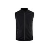 BLAKLADER 3850 Winter Waistcoat Black / Dark Grey (Men) in Ripstop Softshell Fleece (2-layer softshell; Stretch panels; Water repellent; Ripstop) – product display image; Holster Pockets false, Stretch true