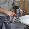 MAFELL Router Adapter for Guide Rails combines a rip fence, guide rail adapter, compass, and pocket milling template, making it an essential accessory for woodworking enthusiasts and professionals alike.