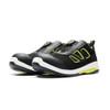 BLAKLADER 2440 CRADLE High Vis Safety Shoe Black / Hi-Vis Yellow (Unisex) in ETPU (Freelock solution; Composite toe cap; Textile nail penetration protection in PL standard; Anatomically shaped soft PU insole) – side view; Application Industry, Holst…