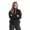 The Blaklader Womens Jacket hoodie in Black is a stylish choice for work and leisure.