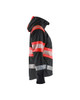 The Windproof Blaklader jacket model 4404 in Black with High Vis Red details is essential for your work wardrobe.