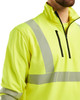 BLAKLADER Pullover  3564  with  for BLAKLADER Pullover  | 3564  High Vis Yellow 1/4 Zip Pullover in Reflective Tape Polyester that have 1/4 Zip  available in Australia and New Zealand