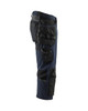 BLAKLADER 4-Way Stretch Dark Navy Blue Shorts for Carpenters that have Kneepad Pockets  available in Australia and New Zealand