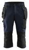 BLAKLADER Shorts 1521 with Kneepad Pockets  for BLAKLADER Shorts | 1521 Mens Craftsman Dark Navy Blue Shorts with Kneepad Pockets Holster Pockets 4-Way Stretch that have Configuration available in Carpentry