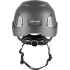 Grey Technical Safety Helmet  with Chinstraps, Rope Access, Electricians, Construction, Workshops and Machinery Operators Grey Technical Safety Helmet  with Chinstraps, Rope Access, Electricians, Construction, Workshops and Machinery Operators