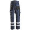 SNICKERS Cordura Navy Blue Trousers for Electricians that have Kneepad Pockets  available in Australia, New Zealand and Canada