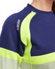 BLAKLADER Cotton Navy Blue  Pullover  for Cabinet Makers that have Reflective Tape  available in Australia and New Zealand