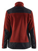BLAKLADER Fleece Jacket 5943 Womens Red and Black featuring a comfortable fleece design, reinforced sections, and adjustable hem, this jacket is perfect for active wear and everyday use.