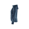 BLAKLADER 3464 Craftsman Fleece Sweater Numb Blue / Dark Navy (Women) in Polyester Fleece – alternate side view; Holster Pockets false, Features Soft, brushed inner