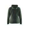 BLAKLADER 3464 Craftsman Fleece Sweater Autumn Green / Black (Women) in Polyester Fleece – front view; Holster Pockets false, Features Soft, brushed inner