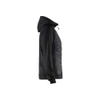 BLAKLADER 3464 Craftsman Fleece Sweater Black / Dark Grey (Women) in Polyester Pique Fleece – side view; Holster Pockets false, Features Soft, brushed inner