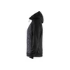 BLAKLADER 3464 Craftsman Fleece Sweater Black / Dark Grey (Women) in Polyester Pique Fleece – alternate side view; Holster Pockets false, Features Soft, brushed inner