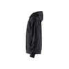 BLAKLADER 3396 Craftsman Hoodie Black (Men) in Brushed PolyCotton Terry 360 gsm – alternate side view; Holster Pockets false, Features Soft, brushed inner; Kangaroo pocket