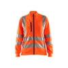 BLAKLADER 3308 High Vis Sweater Orange (Women) in Polyester Jersey – product display image; Application Craftsman, Holster Pockets false, Features Soft, brushed inner; Wide reflectors