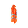 BLAKLADER 3308 High Vis Sweater Orange (Women) in Polyester Jersey – side view; Application Craftsman, Holster Pockets false, Features Soft, brushed inner; Wide reflectors