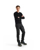 BLAKLADER 1457 Service Navy Blue Trousers with Kneepad Pockets Scratch Free Denim with Stretch