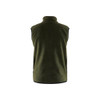 BLAKLADER 3820 Pile Waistcoat Autumn Green (Men) in Polyester Pile Fleece (Extended back) – front view; Holster Pockets false