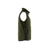 BLAKLADER 3820 Pile Waistcoat Autumn Green (Men) in Polyester Pile Fleece (Extended back) – side view; Holster Pockets false