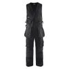 BLAKLADER 2650 Craftsman Sleeveless Overall Black (Men) in Durable PolyCotton Twill with Holster Pockets and Kneepad Pockets – product display image; Holster Pockets true, Features Stretch panels; CORDURA® reinforced knee pad pockets; Tool pockets