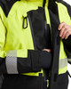 The Blaklader Womens Shell jacket in High Vis Yellow with Black details is a must-have for any worker.
