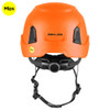Four-point chinstrap designed for compatibility with hearing protectors