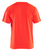 BLAKLADER Polyester High Vis Red  T-Shirt  for Carpenters that have Short Sleeve UV Protection available in Australia and New Zealand
