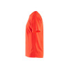 BLAKLADER 3331 High Vis T-Shirt Hi-Vis Red (Men) in UV-Protective Polyester Birdseye Knit – alternate side view; Application UV Protection, Holster Pockets false, Features Functional knitted; Moisture wicking; UV protected