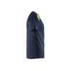 BLAKLADER 3379 High Vis T-Shirt Dark Navy Blue / Hi-Vis Yellow (Men) in Cotton Single Jersey 150 gsm – side view; Application Short Sleeve, Holster Pockets false, Features 100% cotton