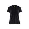 BLAKLADER 3307 Short Sleeve Polo Shirt Black (Women) in Cotton Pique Knit 220 gsm – product display image; Holster Pockets false, Features 100% cotton