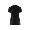 BLAKLADER 3307 Short Sleeve Polo Shirt Black (Women) in Cotton Pique Knit 220 gsm – front view; Holster Pockets false, Features 100% cotton