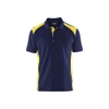 BLAKLADER 3324 High Vis Polo Shirt Navy Blue / Hi-Vis Yellow (Men) in PolyCotton Pique Knit 220 gsm – product display image; Application Short Sleeve, Holster Pockets false