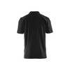 BLAKLADER 3324 Short Sleeve Polo Shirt Black / Dark Grey (Men) in PolyCotton Pique Knit 220 gsm – front view; Holster Pockets false