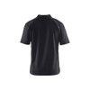 BLAKLADER 3326 UV Protection Polo Shirt Black (Men) in UV-Protective Wicking Polyester Pique – front view; Holster Pockets false, Features Moisture wicking; UV protected
