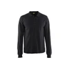 Stay comfortable and stylish with the BLAKLADER 3388 Men's Black Long Sleeve Polo Shirt.