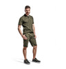 BLAKLADER  3389 Mens Olive Green / Black Polo Shirt with Durable Poly/Cotton Blend available in Melbourne