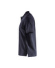 BLAKLADER 3389 Mens Dark Navy Blue / Black Polo Shirt, offers comfort and style with a rib-knitted collar and side vents for breathability.