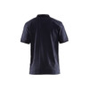 BLAKLADER 3389 Short Sleeve Polo Shirt Dark Navy / Black (Men) in PolyCotton Pique Knit 220 gsm – front view; Holster Pockets false