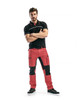 BLAKLADER  3389 Mens Black / Red Polo Shirt with Durable Poly/Cotton Blend available in Melbourne