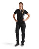 Buy online in Australia and New Zealand a Womens Black Polo Shirt  for Cabinet Makers that are comfortable and durable.