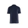 BLAKLADER 3435 Short Sleeve Polo Shirt Dark Navy Blue (Men) in Cotton Pique Knit 220 gsm – front view; Holster Pockets false, Features 100% cotton